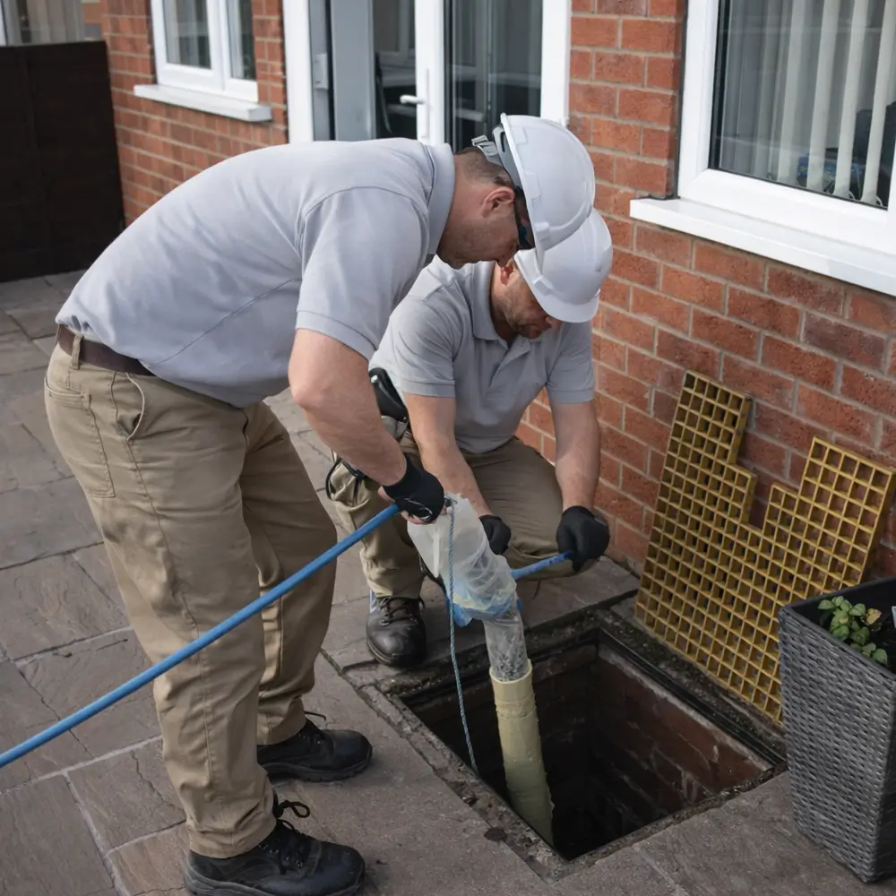 Blocked drain repair service in North Sheen